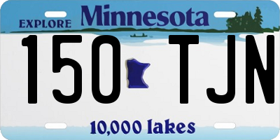 MN license plate 150TJN