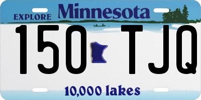 MN license plate 150TJQ
