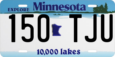 MN license plate 150TJU