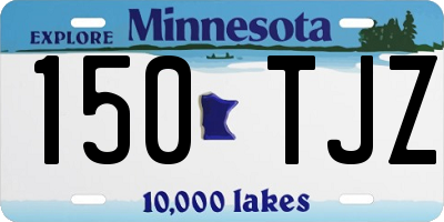 MN license plate 150TJZ