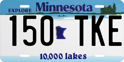 MN license plate 150TKE