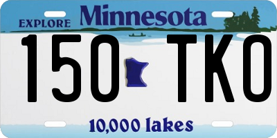 MN license plate 150TKO