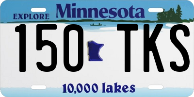 MN license plate 150TKS