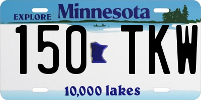 MN license plate 150TKW