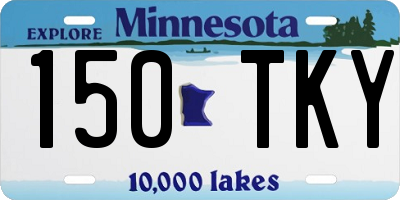 MN license plate 150TKY