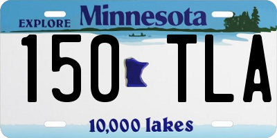 MN license plate 150TLA