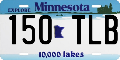 MN license plate 150TLB