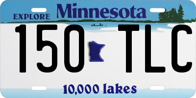 MN license plate 150TLC