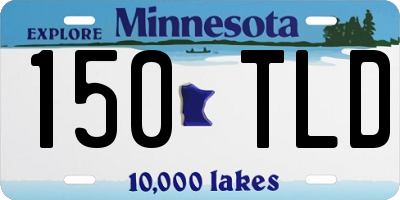 MN license plate 150TLD