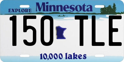 MN license plate 150TLE