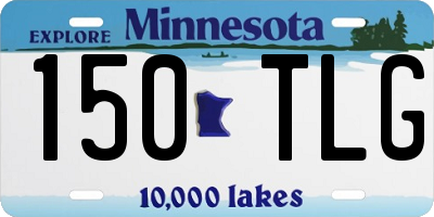 MN license plate 150TLG