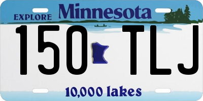 MN license plate 150TLJ