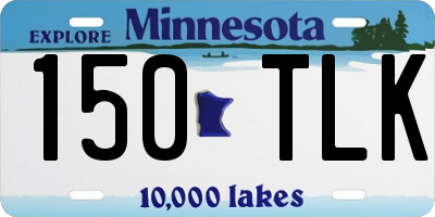 MN license plate 150TLK