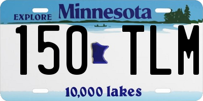 MN license plate 150TLM