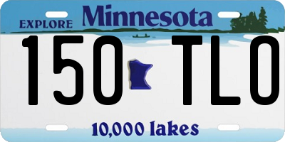 MN license plate 150TLO