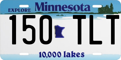 MN license plate 150TLT