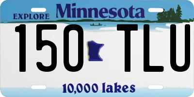 MN license plate 150TLU
