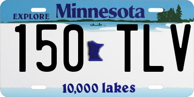 MN license plate 150TLV
