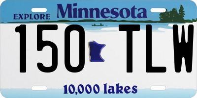 MN license plate 150TLW