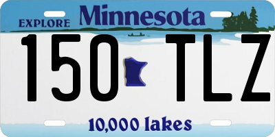 MN license plate 150TLZ