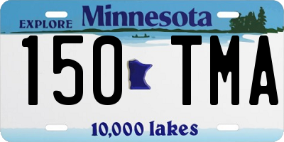 MN license plate 150TMA