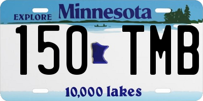 MN license plate 150TMB