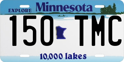 MN license plate 150TMC