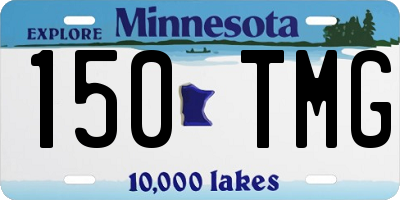 MN license plate 150TMG