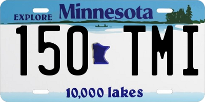 MN license plate 150TMI