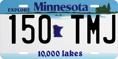 MN license plate 150TMJ