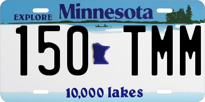 MN license plate 150TMM