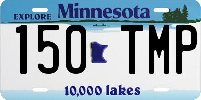 MN license plate 150TMP