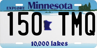 MN license plate 150TMQ