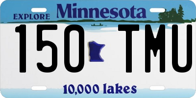 MN license plate 150TMU