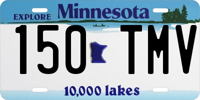 MN license plate 150TMV