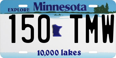 MN license plate 150TMW