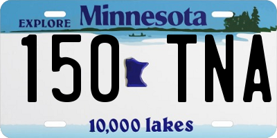 MN license plate 150TNA