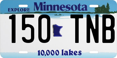 MN license plate 150TNB