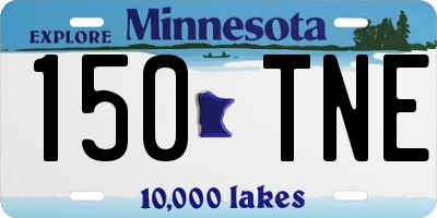MN license plate 150TNE