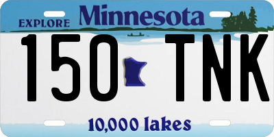 MN license plate 150TNK