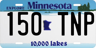 MN license plate 150TNP