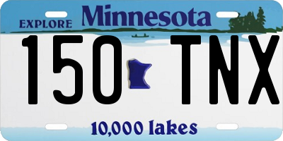 MN license plate 150TNX