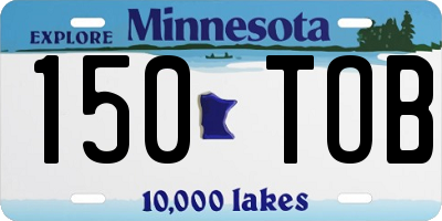 MN license plate 150TOB