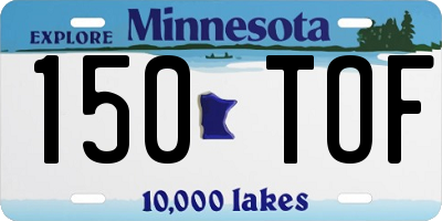 MN license plate 150TOF