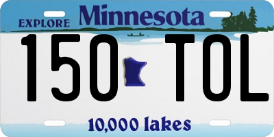MN license plate 150TOL