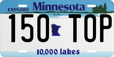 MN license plate 150TOP