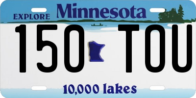 MN license plate 150TOU