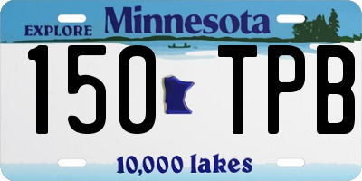 MN license plate 150TPB