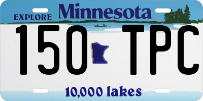 MN license plate 150TPC