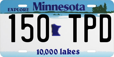 MN license plate 150TPD